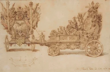 Entwurf für einen Festwagen