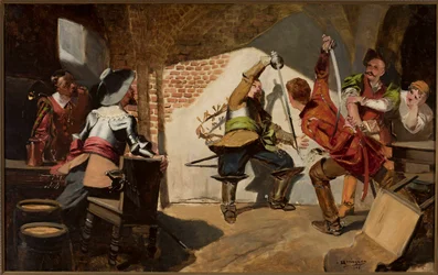 Duell in einer Taverne