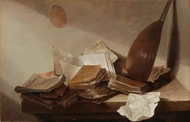 Stillleben mit Büchern, 1625-30