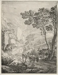Die zwei Maultiere. Rocca Aquatico bei Ancona