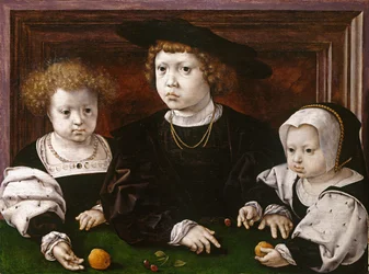 Die drei Kinder von Christian II. von Dänemark (Dorothea, John und Christina)