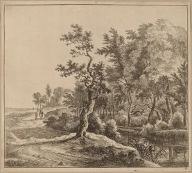 Landschaft mit einer kurvenreichen Straße