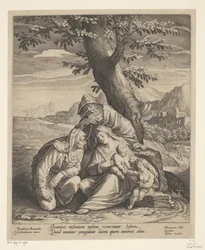 Heilige Familie mit Elisabeth und Johannes dem Täufer