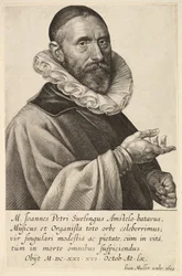 Porträt von Jans Pietersz Sweelinck, veröffentlicht 1624 (Gravur)