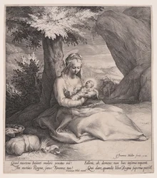 Ruhe auf der Flucht nach Ägypten