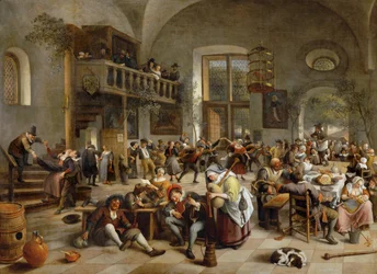 Feier in einer Taverne