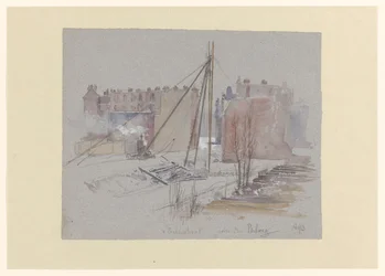 Bauarbeiten an der Van Eeghenstraat, hinter der Parkweg