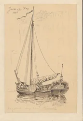 Segelschiff von 1768 (Jacht von Hop)