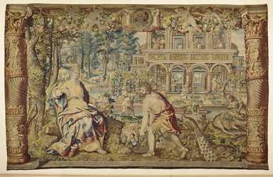 Vertumnus und Pomona, um 1630