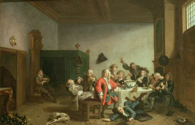 Eine fröhliche Gesellschaft