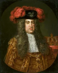 Porträt von Kaiser Karl VI. Habsburg (1685–1740) mit dem Orden vom Goldenen Vlies