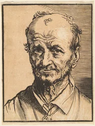 Büste eines Mannes mit schütterem Haar