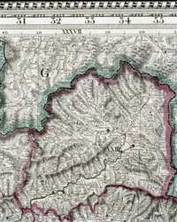 Karte des Königreichs Ungarn, gedruckt von Godfried