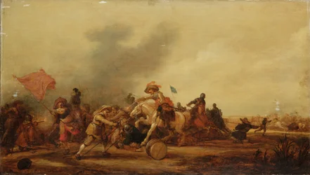 Ein Gefecht zwischen Kavallerie und Fußsoldaten, 1634