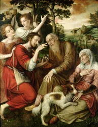 Tobias heilt die Blindheit seines Vaters, 1563
