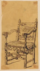 Schatzkästlein. Sessel im Stil Ludwigs XIX.