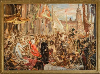 Skizze zum Gemälde „Die Verfassung vom 3. Mai“
