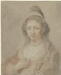 Porträt von Sara van Baerle, Ehefrau von Philips van Dorp