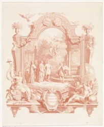 Allegorische Darstellung anlässlich der Hochzeit von Arnout van Citters und Sara Jacoba Ockerse