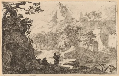 Ruinen auf einem Hügel