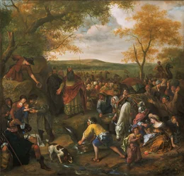 Moses schlägt den Felsen