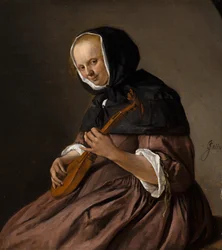 Sistrum spielende Frau