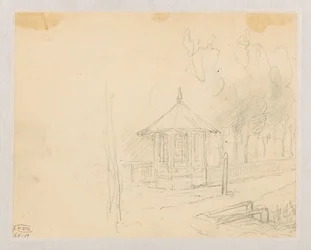 Skizze eines Teehäuschens