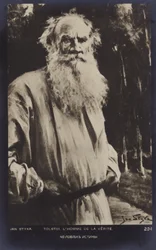 Leo Tolstoi (1828-1910), russischer Romanautor, Kurzgeschichtenschreiber und Dramatiker