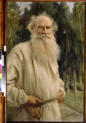 Porträt von Leo Tolstoi