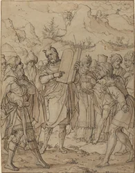 Moses überbringt den Israeliten Gottes Gebote