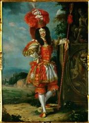 Kaiser Leopold I. in einem Theaterkostüm, wahrscheinlich während eines Schäferspiels, "La Galatea"