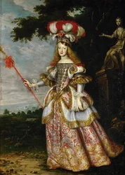 Margarita Teresa, Infantin von Spanien, in einem Theaterkostüm