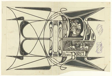 Einbandentwurf für: Henri Borel, Ein Traum, 1899