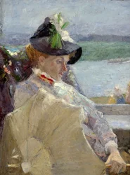 Dame mit dem Regenschirm, 1888