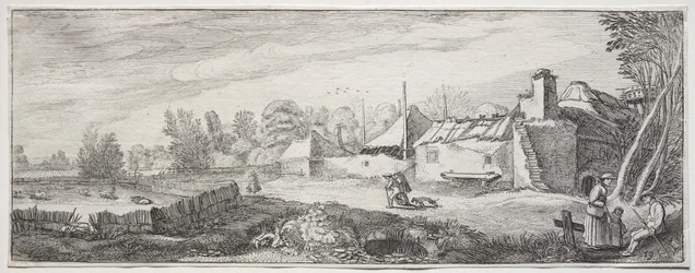 Landschaft mit einem Bauernhof