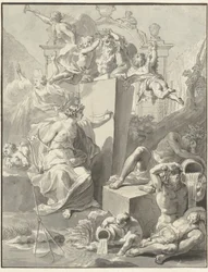 Entwurf für das Titelblatt von W. van der Hoeven, Westermeer, 1721