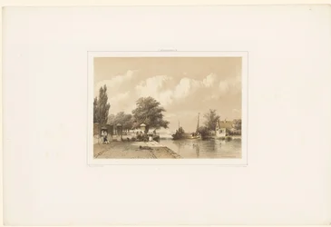 Flussansicht mit Treckschute