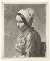 Studie einer sitzenden Frau