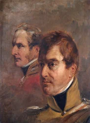 Generalmajor Sir Frederick Cavendish Ponsonby und Generalmajor Sir Colin Campbell
