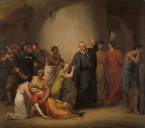Das freiwillige Opfer von Reverend Hambroeck auf Taiwan, 1662