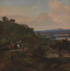 Reiherjagd unterhalb von Stirling Castle