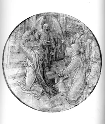 Heiliger Lukas der Evangelist und die Vision des heiligen Zacharias