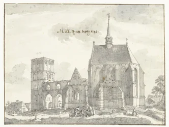 Ruine der Kirche in Mill