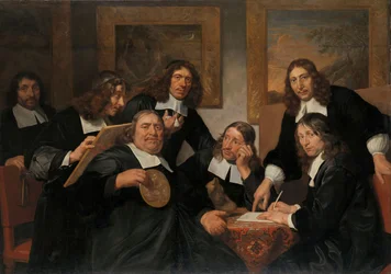 Die Gouverneure der Gilde von St. Lukas, Haarlem, 1675