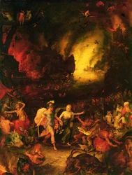 Aeneas in der Unterwelt (Detail)