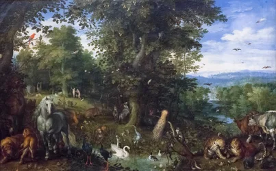 Irdisches Paradies mit der Erbsünde