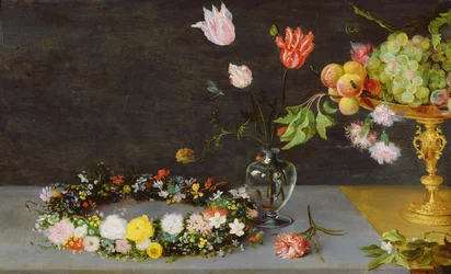 Blumen und Früchte