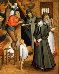 Innenraum eines Bauernhauses, Detail