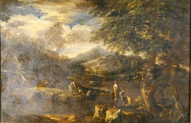 Landschaft mit Hirten