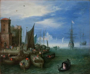 Hafenszene in Venedig